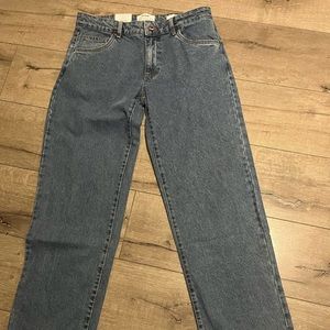 Cotton On straight leg low rise, black. Size 4